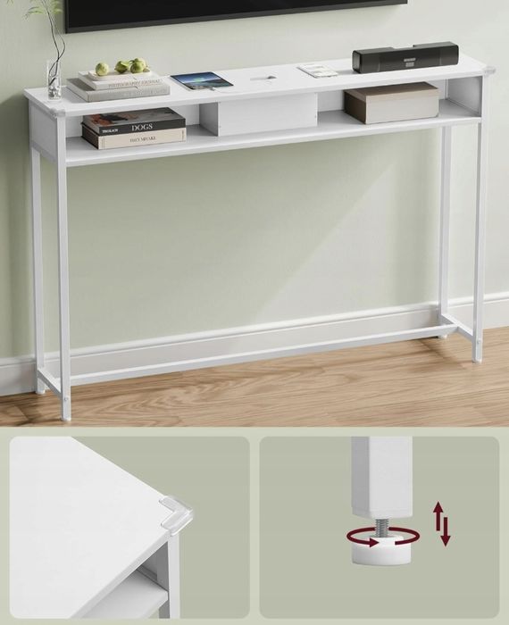 Stolik konsolowy biały