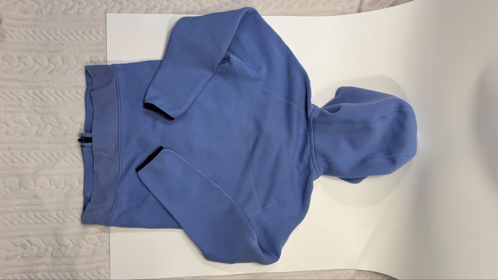 Nike tech fleece s кофта найк теч фліс синя