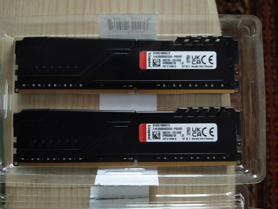 Оперативная память Kingston Fury DDR4 2666MHz 16GB(2×8GB)
