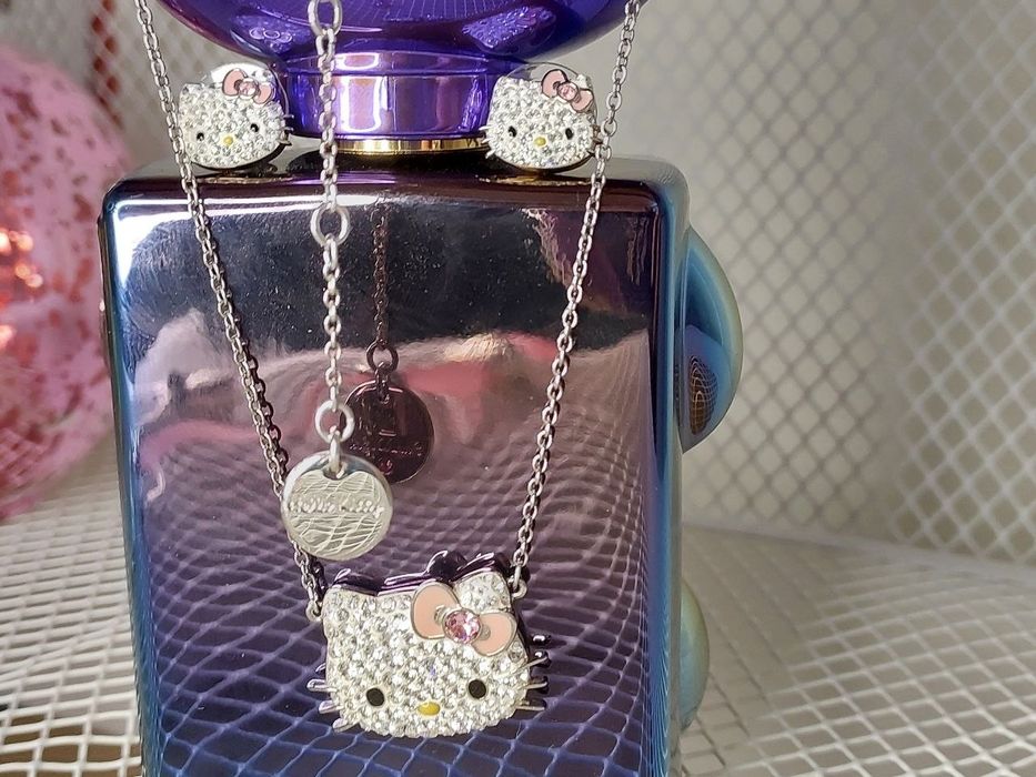 Комплект оригінал Swarovski / Сваровські  | Лімітована Hello Kitty