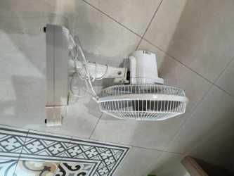 SINGER Ventilador de mesa elétrico 3 velocidades, branco, 40 cm