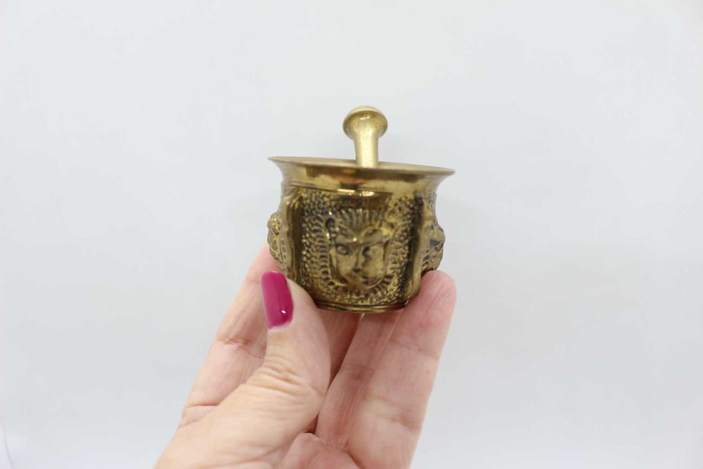 Antigo Almofariz em Bronze completo XIX