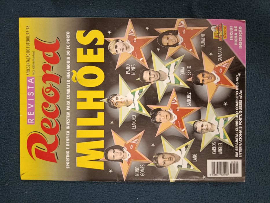 7 Revistas RECORD ( especial ) Anos 90 - Futebol