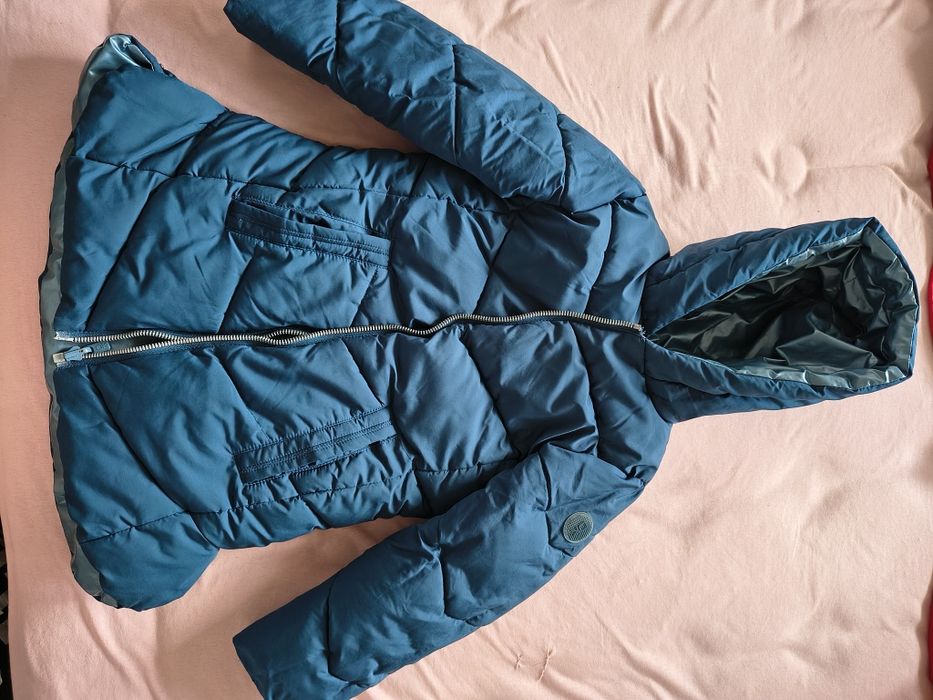 Ciepła długa kurtka dla dziewczynki