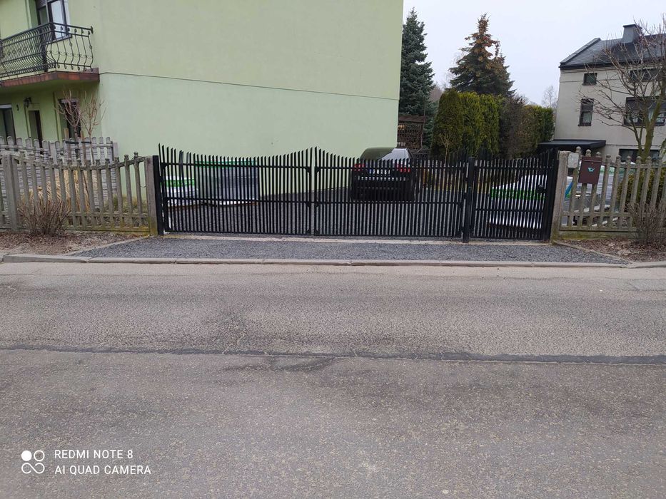 Brama stalowa +furtka