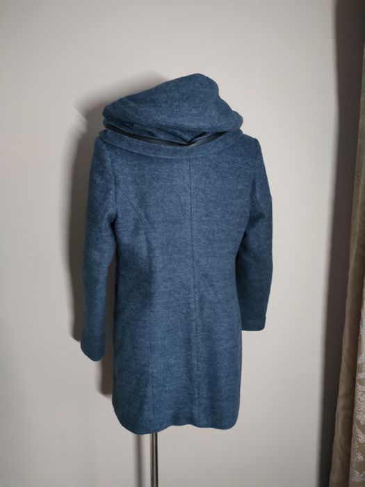 Płaszcz 44 XXL z dużym kapturem