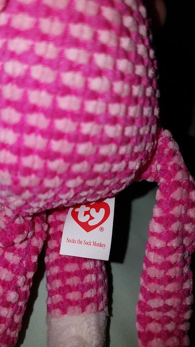 Ty beanie babies мягкая игрушка носочная обезьяна коллекционная 23 см
