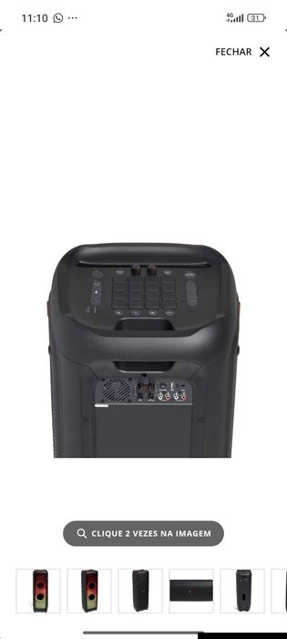 Coluna High Power JBL Partbox 1000 Bluetooth