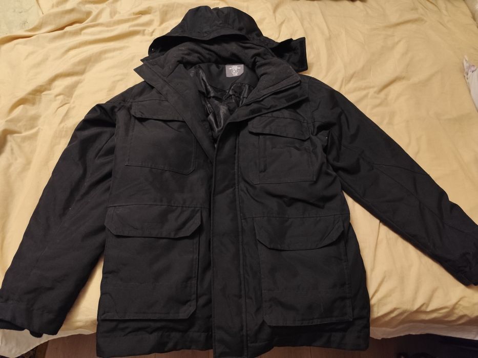 Тёплая зимняя мужская куртка пуховик Zara H&M