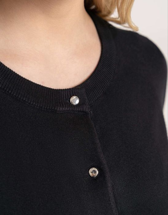 Sweter damski kardigan czarny L