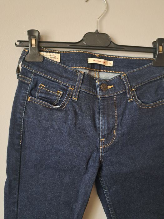 Levi Strauss & co spodnie jeansowe 26 levis granatowe xxs/xs 32/34
