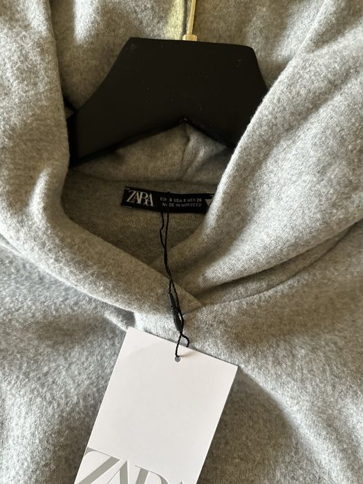 Вкорочене тепле худі світшот з капюшоном Zara