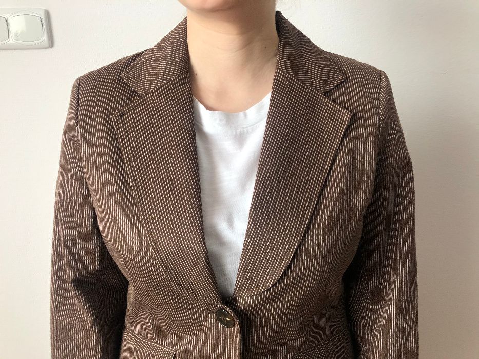 Marynarka brązowa H&M