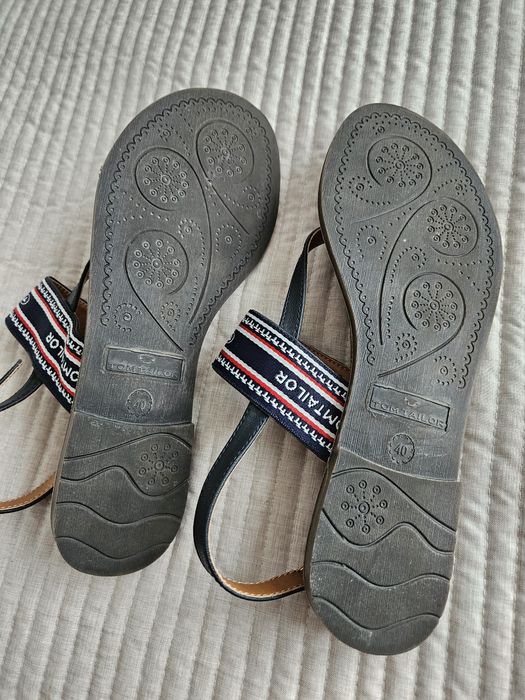 Granatowe japonki sandałki Tom Tailor 40