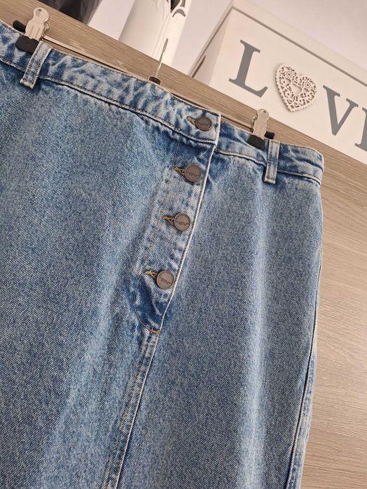 Spódnica jeansowa midi XL