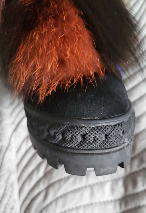 Buty futrzane botki 38