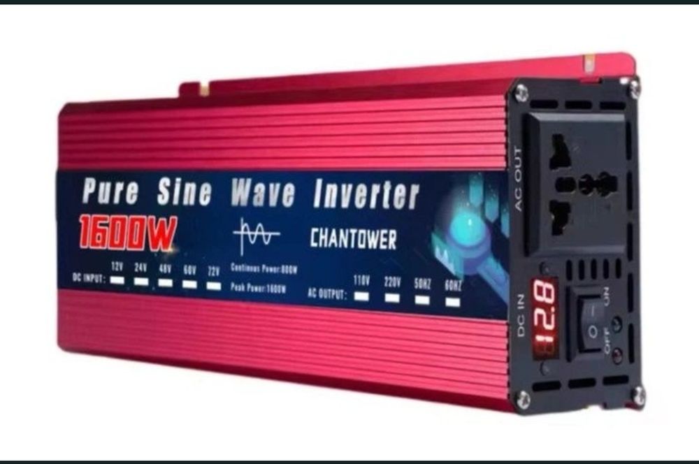 В наявності. Інвертор чистий синус 1600w 12/220 до котла, холодильника