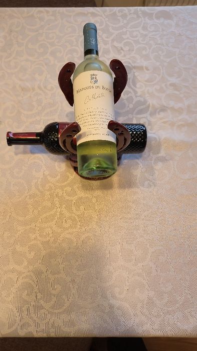 Stojaki na wino z podków rękodzieło
