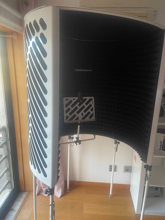 Cabine de Voz Estúdio Portátil para Podcast e música - Vocal Booth