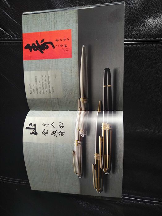 Livro catálogo Montblanc "Expressions", a cultura de escrever