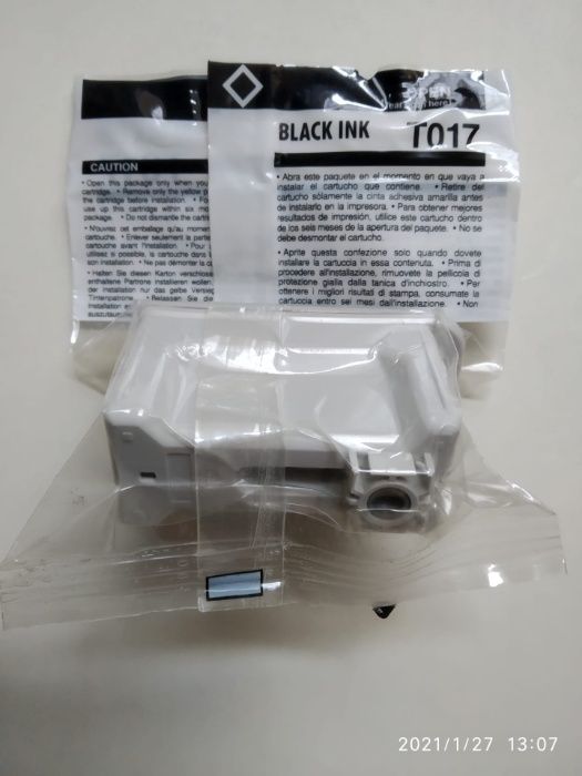 Tinteiros originais EPSON T017 e T018 (portes incl.)