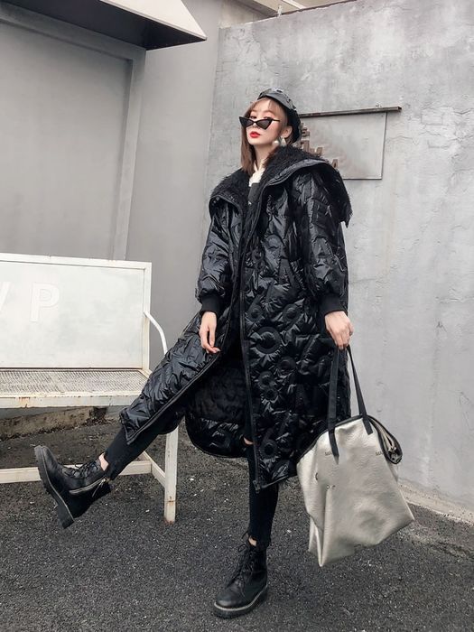 Куртка подовжена з капюшоном жіноча