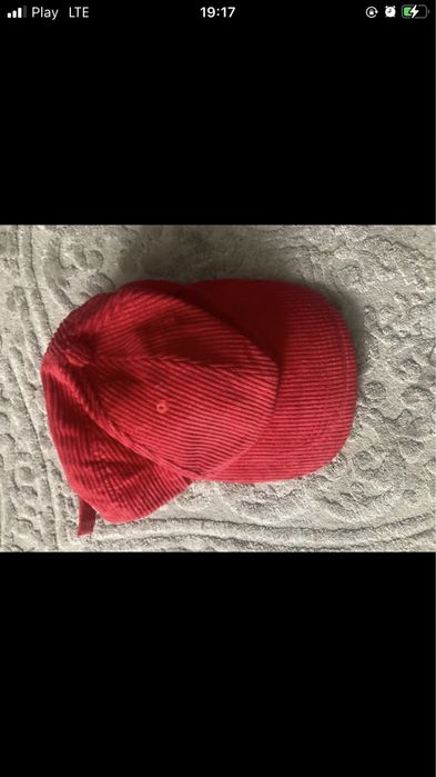 Sztruksowa czapka z daszkiem