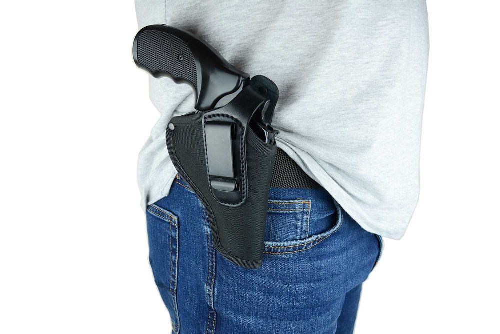 Кобура S&M поясна для ПМ/Револьвера з кліпсою синтетика/шкіра