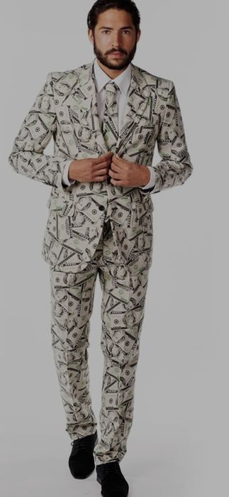 Meski Garnitur Cashanova Opposuit pokryty Dolarami Funidelia roz-EU 60