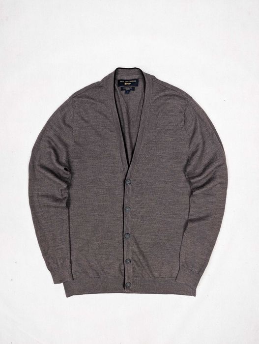 Paul Costelloe brązowy sweter kardigan 100% wełna merynosa merino L