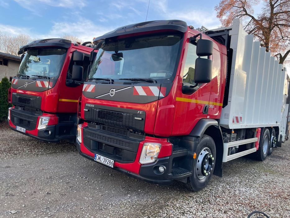Volvo FE EURO 6 ŚMIECIARKA DWUKOMOROWA SELEKTYWNA ZBIÓRKA ODPADÓW KOMUNALNYCH SPRZEDAŻ SERWIS WYNAJEM