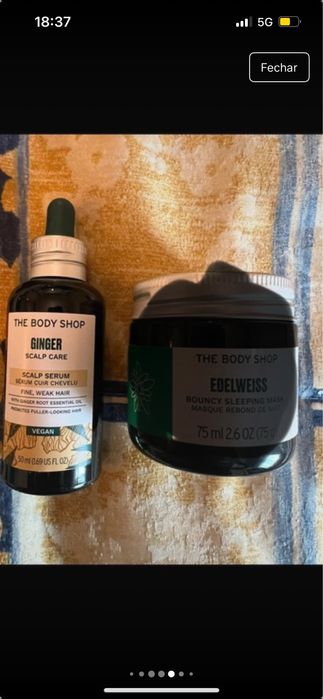 Produtos skin care the body shop