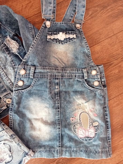 Джинсовий сарафанчик, піджачок 104