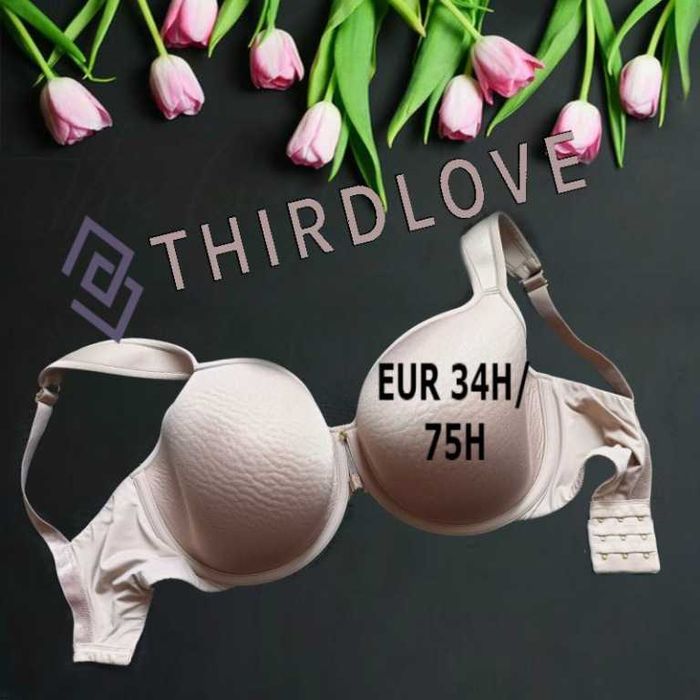 Thirdlove EUR 34H/75H Бюстгальтер  поролон косточка бежевый