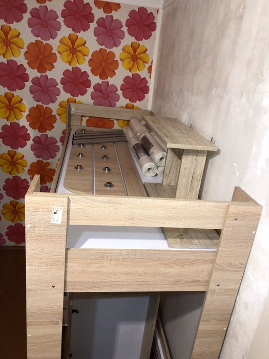 Кровать двухъярусная с ящиками Дуэт-3 Пехотин