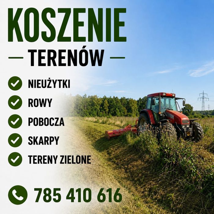 Mulczowanie karczowanie koszenie nieużytków