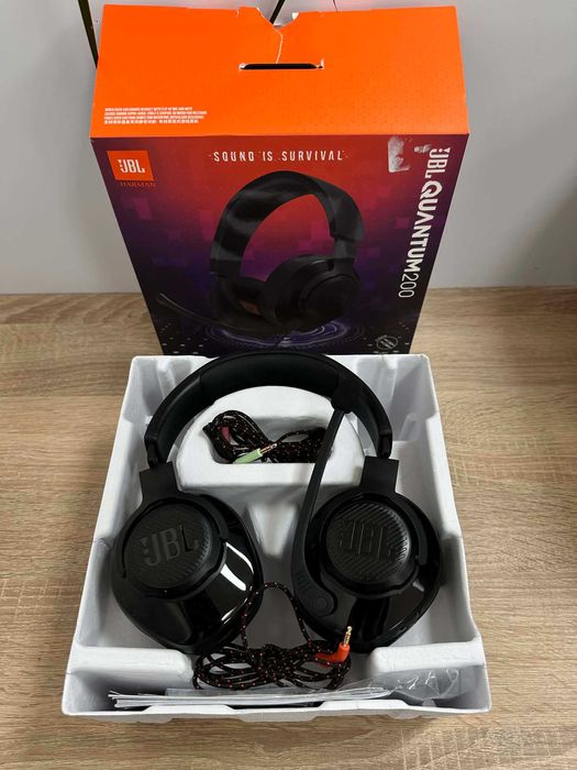 Słuchawki JBL Quantum 200 – Przewodowe Gamingowe