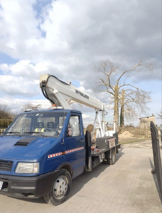 Podnośnik koszowy / zwyżka - usługi / wynajem / wycinka drzew / rębak