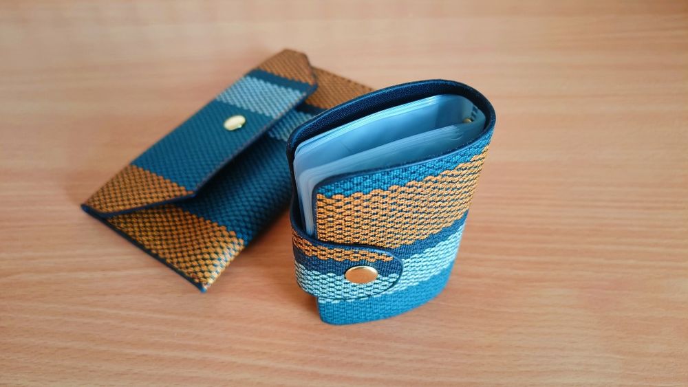 wizytownik i portfel damski, komplet