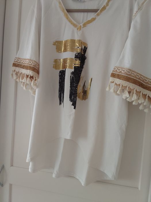 Komplet letni bluzka i spodenki Boho rozmiar uniwersalny Zocco