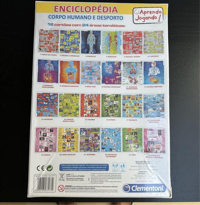 Jogo clementoni - enciclopedia corpo humano