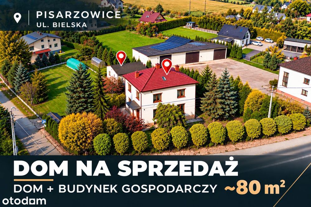 Pisarzowice | Blisko szkoły i przystanku | 5 pokoi | warsztat