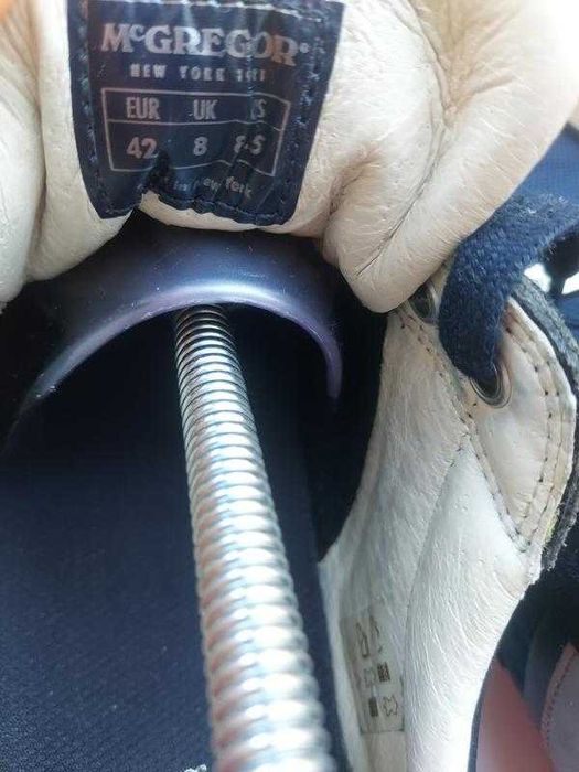 Чоловічі шкіряні кросівки кеди mcgregor на шнурівці