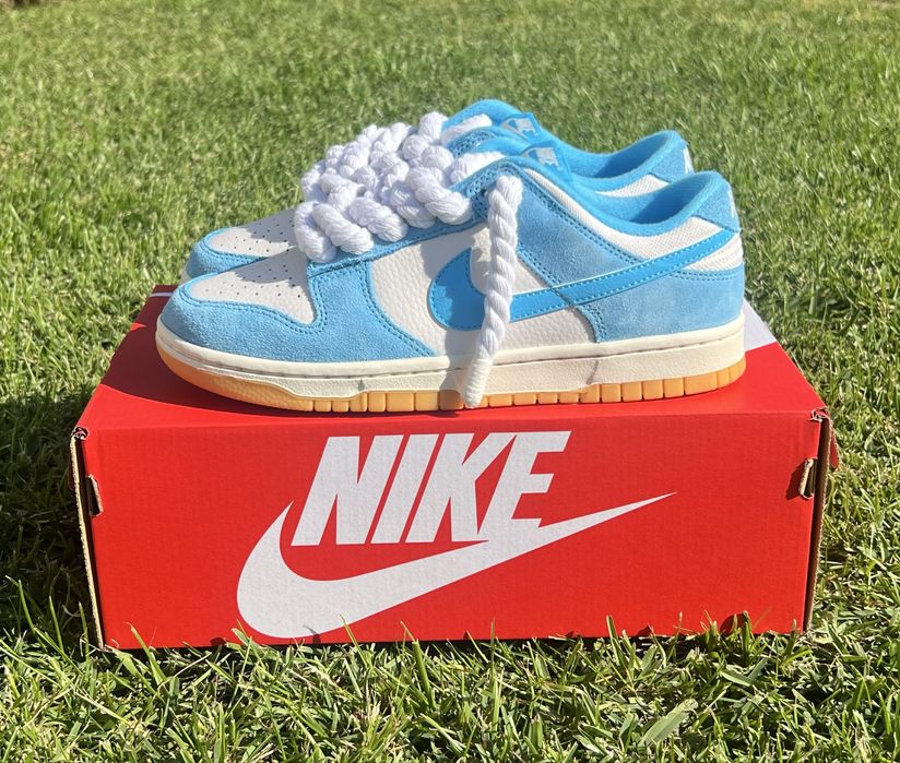 Nike Dunk Azuis Novas w/rope laces