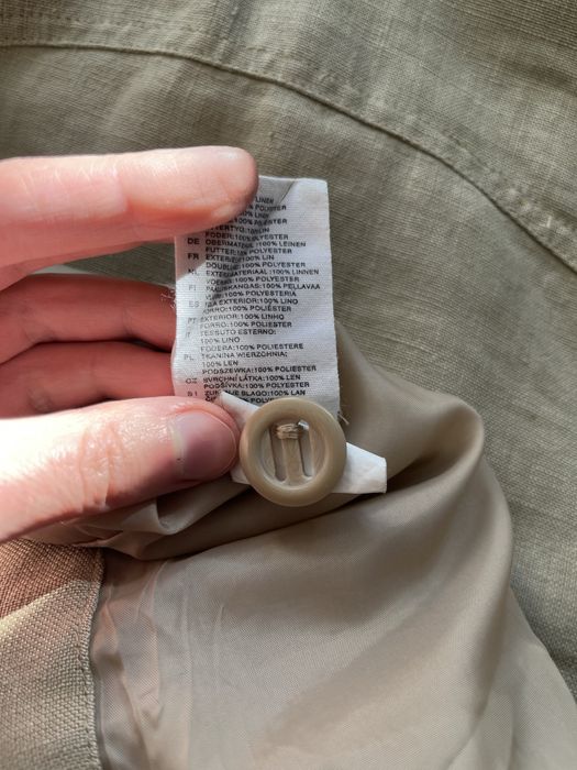 lniana narzutka/ marynarka na podszewce