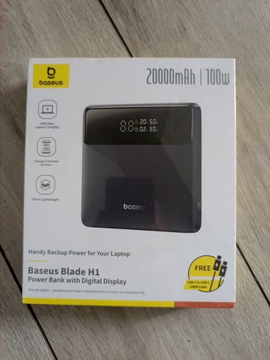 Павербанк Baseus 20000mAh Blade 100W