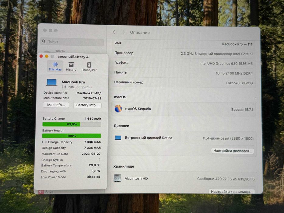 MacBook Pro 16 2019 16 512 i9 100% акб