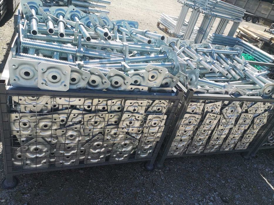 Lekkie szczytowe rusztowanie Plettac nowe 8x7,5 podest 2,5m aluminium