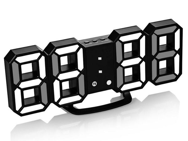 Zegar 3D LED Termometr Budzik Data USB