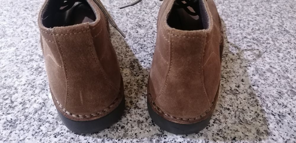 Botins de homem em pele castanho n 41 Novo